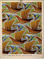 Figura 14 - Peixe/barco. Fonte: Escher (1958)