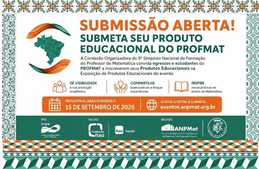 CHAMADA PARA EXPOSIÇÃO DE PRODUTOS EDUCACIONAIS DO PROFMAT